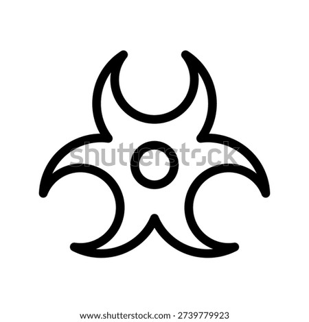 Menacing Biohazard Icon Bundle for Biological Safety Warning and Professional Laboratory Hazard