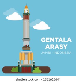 
Menara Gentala Arasy consists of towers that symbolize Jambi City as the center of Islamic education.