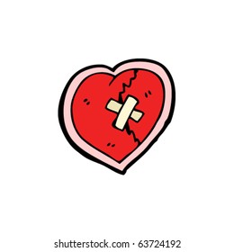 mended heart cartoon