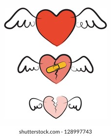 Mended heart. EPS 10