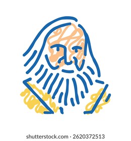 mendeleev chemistry doodle icon sketch vector. mendeleev chemistry sign. isolated symbol illustration
