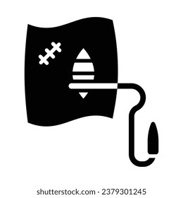 Mending Vector Glyph Icon For Personal And Commercial Use.
