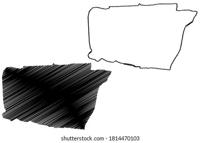 Mendoza City (Argentine Republic, Mendoza Province) map vector illustration, scribble sketch map