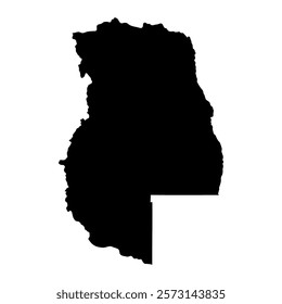 Mendoza Province map, administrative division of Argentina. Vector illustration.