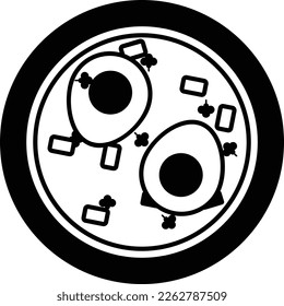 Menemen vector outline icon design, Asian Cuisines symbol, Most Popular Dishes Sign, Street Foods stock illustration, Shakshouka Concept
