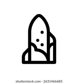 Menhir. Editable stroke vector icon.