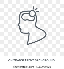 Meningitis icon. Trendy flat vector Meningitis icon on transparent background from Diseases   collection. High quality filled Meningitis symbol use for web and mobile