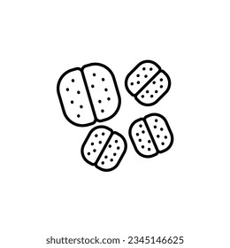 Meningococcus line icon. illustration graphic of Meningococcus line