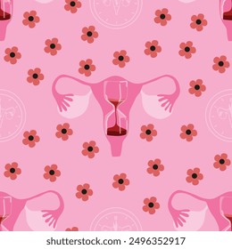 Menopause background. World menopause day concept. Vector illustration