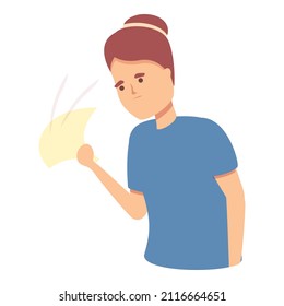 Vector de dibujos animados de iconos de la enfermedad de la menopausia. Ciclo femenino. Equilibrio de salud