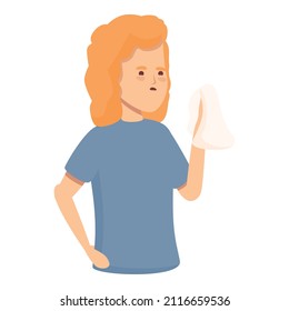 Menopause estrogen icon cartoon vector. Woman fertility. Female health