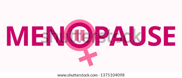 Menopause Gender Symbol Pink Color Menopause Stock Vector (Royalty Free ...