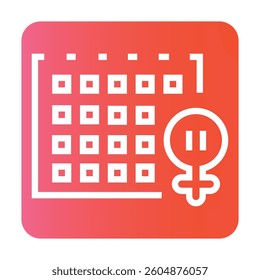 Menopause line color icon. Vector isolated button. Editable stroke.