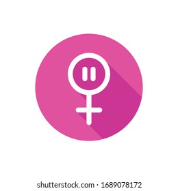 menopause line icon, vector illustration