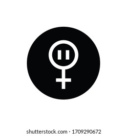 menopause line icon, vector illustration