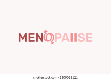 menopause logo design template element vector 