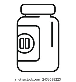 Menopause pills bottle icon outline vector. Aging wife. Female age cycle