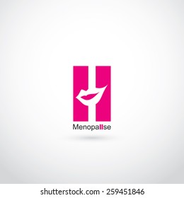 Menopause symbol - vector illustration