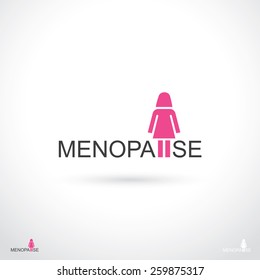 Menopause symbol - vector illustration 