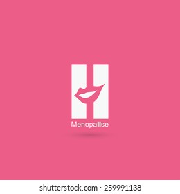 Menopause symbol - vector illustration 