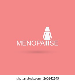 Menopause symbol - vector illustration