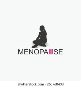 Menopause symbol - vector illustration
