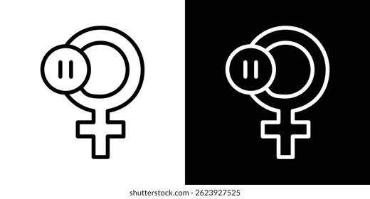Menopause symbol vector for web and mobile app. Symbol isolated.
