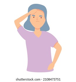 Menopause uterus icon cartoon vector. Woman balance. Women cycle