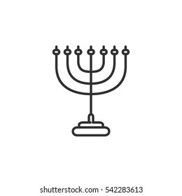 Menorah. candelabro a sette bracci