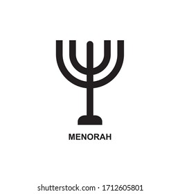 MENORAH ICON , CANDLESTICK ICON VECTOR