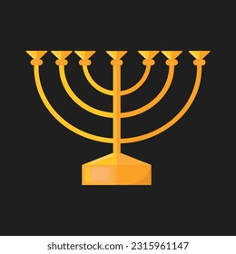 Menorah icon clipart avatar logotype isolated vector illustration