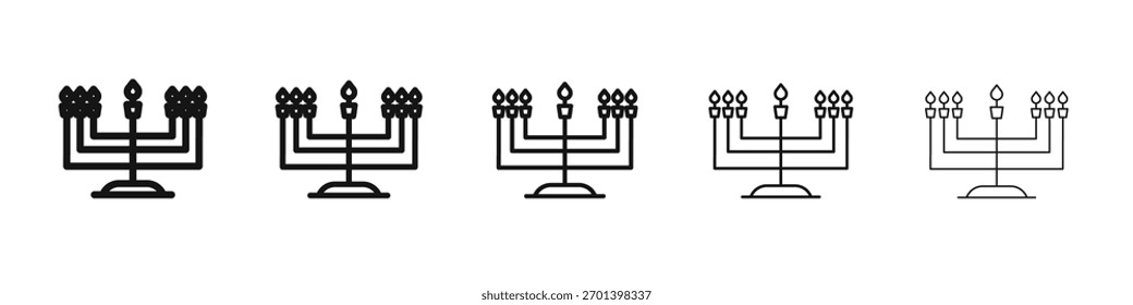 Menorah Icon Design, Logo, App, UI. Vektorgrafik, EPS