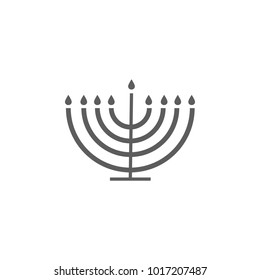 menorah icon. Elements of religious signs icon for concept and web apps. Illustration  icon for website design and development, app development. Premium icon on white background