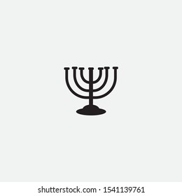 menorah icon graphic element Illustration template design