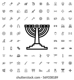 menorah icon illustration isolated vector sign symbol
