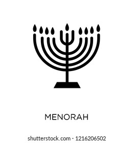 Menorah icon. Menorah symbol design from Religion collection. Simple element vector illustration on white background.