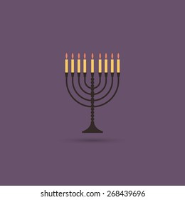 Menorah icon - Vector