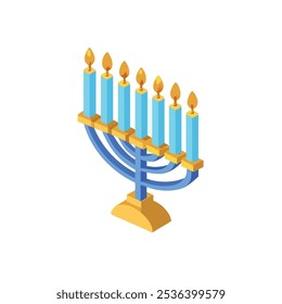 menorah icon vector illustration style