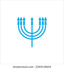 menorah icon vector illustration symbol