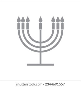 menorah icon vector illustration symbol