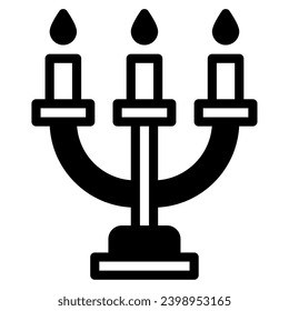 Menorah Illustration Icons For web, app, infographic, etc