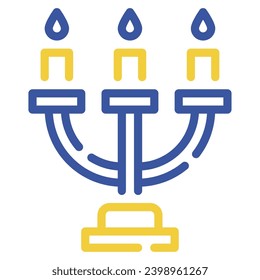 Menorah Illustration Icons For web, app, infographic, etc