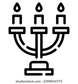 Menorah Illustration Icons For web, app, infographic, etc