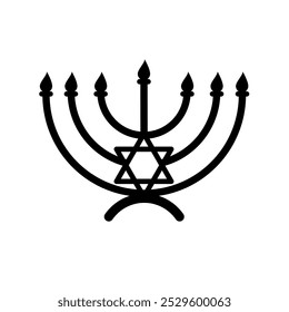 Menorah, Judentum - Vektorsymbol