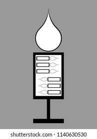 Menorah - modern version