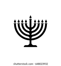 Menorah symbol icon.