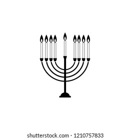 menorah symbol icon. Element of hanukkah icon for mobile concept and web apps. Detailed menorah symbol icon can be used for web and mobile