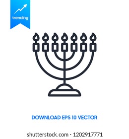 Menorah symbol . Vector illustration