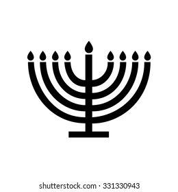 Menorah symbol . Vector illustration