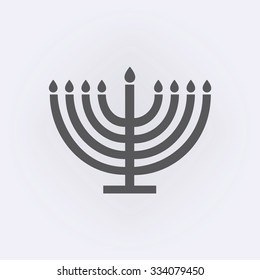 Menorah Symbol . Vector Illustration